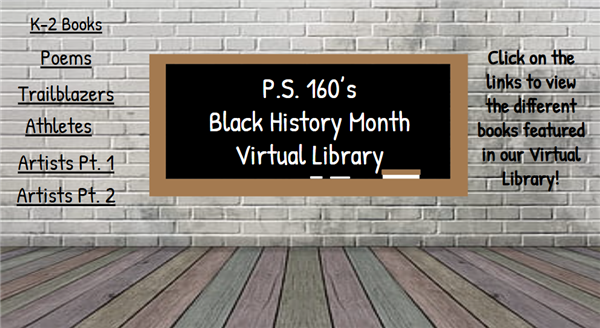 Click on links to hear books for black history month